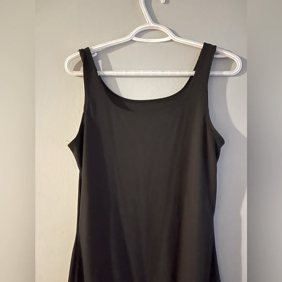 OQQ Yoga Romper with square neck ribbed size L black never worn - Picture 5 of 8